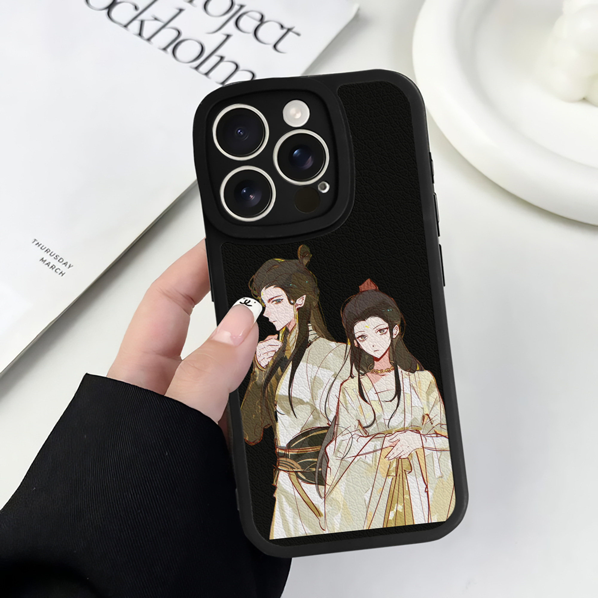 （画像用） Ne Zha 2 ナタ 魔童の大暴れ 【iPhone 16シリーズ対応】シリコンスマホケース（レザー調） 材質：シリコン